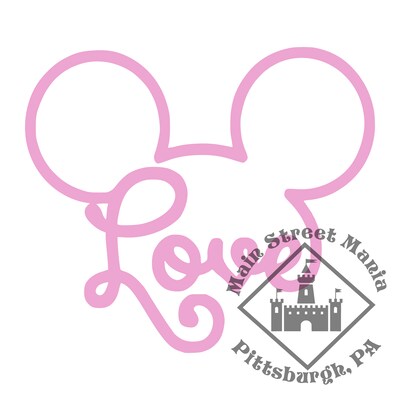 Mickey Mouse Love Ears Decal Sticker - image4